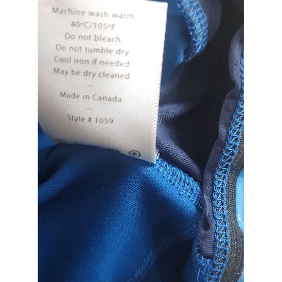 Kitsbow Shirt Womens L Cycling Back Pockets Zip Wind Suit Blue Short‎ Sleeve - Picture 7 of 12